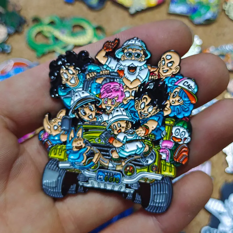 Dragon Ball Anime Enamel Pins Goku And Super Saiyan Lapel Badges