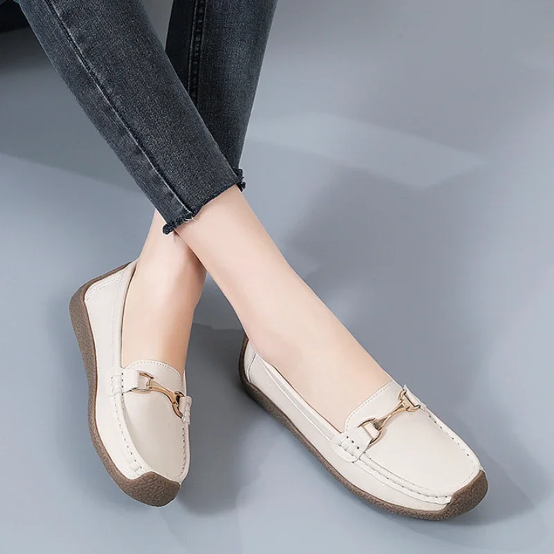 2024 Women\'s Flat Shoes Comfortable Womens Shoes Classic Female Casual Shoes Slip on Warm Moccasins Zapatos Para Mujeres