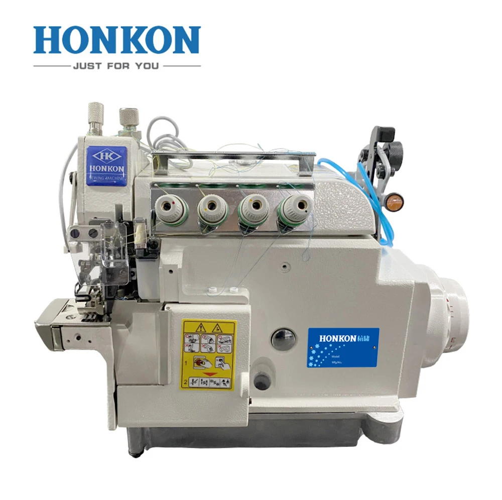 

HONKON Hot Sale HK-5100-4D UT Low Price High Speed High Quality Overlock Sewing Machine 10mm Max. Sewing Thickness DCX27 11#