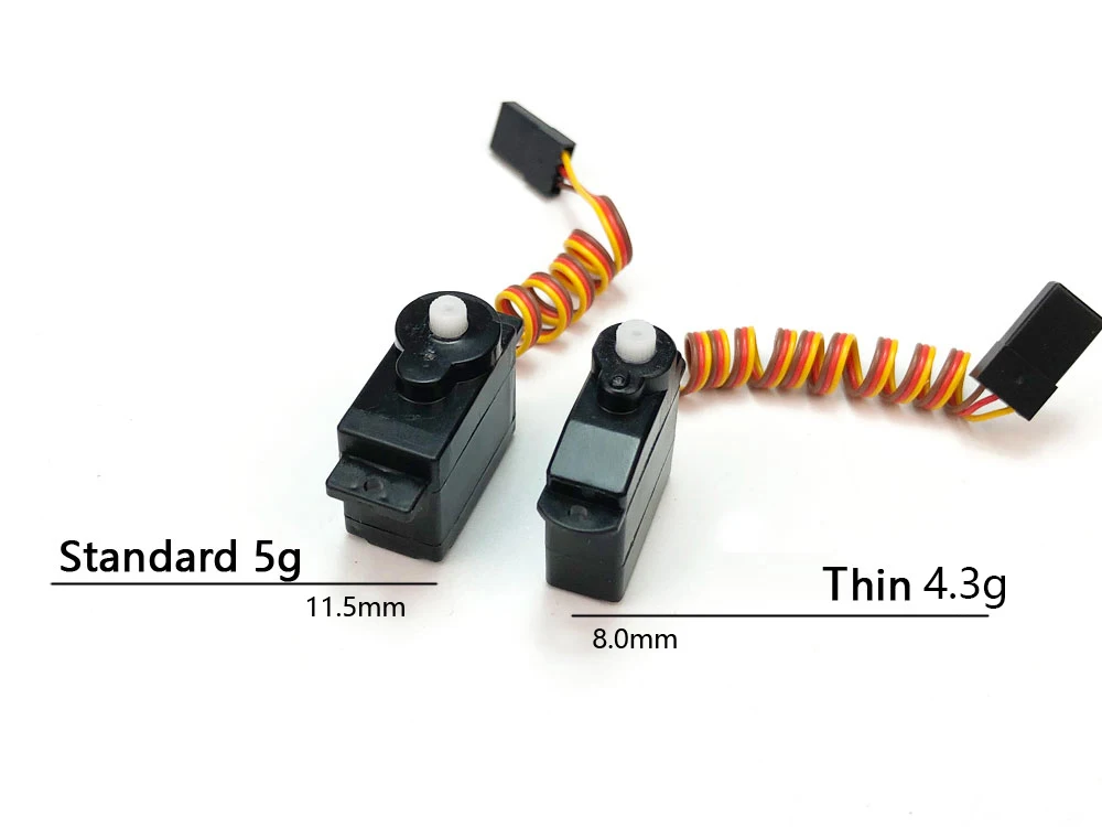 AEO X-Servo SP043A 4.3g Thin Digital Micro Servo 180° PZ Flat Servo Motor 4.2V 5V for RC Fixed Wing Airplane Helicopter Drone