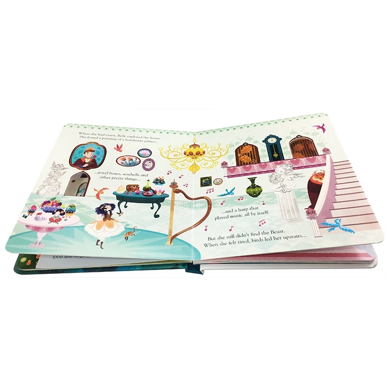 Usborne Peep Inside A Fairy Tale Beauty and The Beast ثلاثية الأبعاد رفرف الإنجليزية كتب مصورة للأطفال الأطفال قراءة كتاب القصة