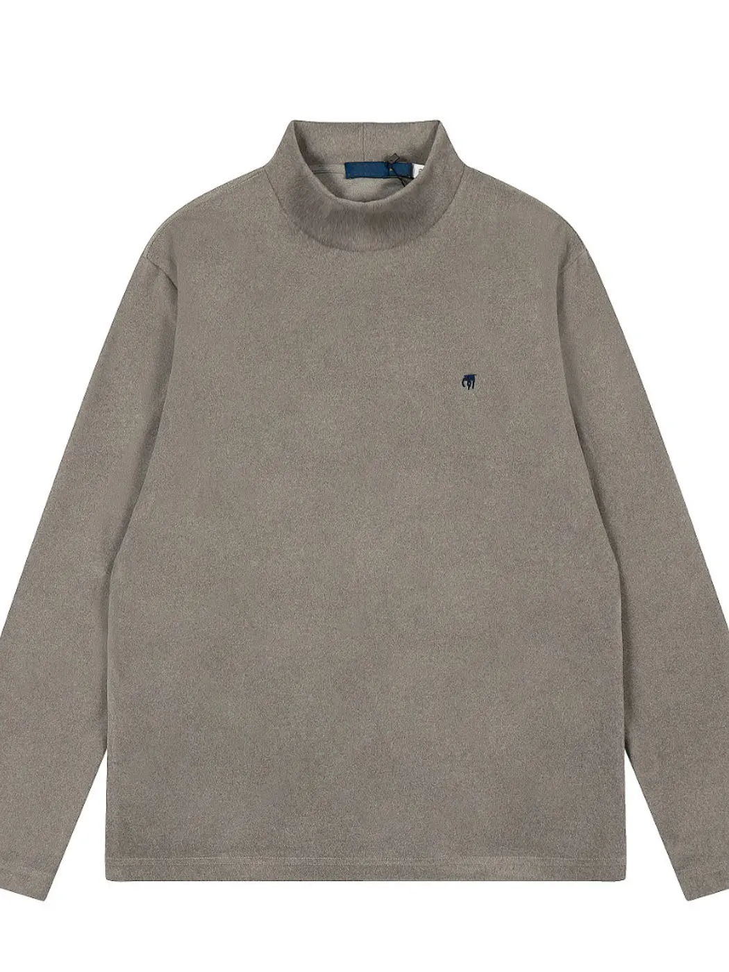 Classic Versatile Unisex Half High Neck Long Sleeve Crew Neck Sweatshirt 2026 Base Layer All-Match Style Autumn Fashion T-Shirt