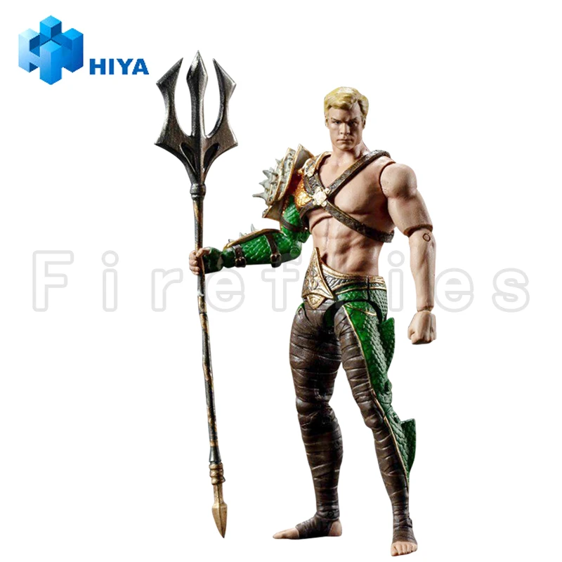 HIYA-figura de acción de 4 pulgadas, juguete de modelo de Anime, exquisita serie Mini, serie 2, Aquaman, 1/18