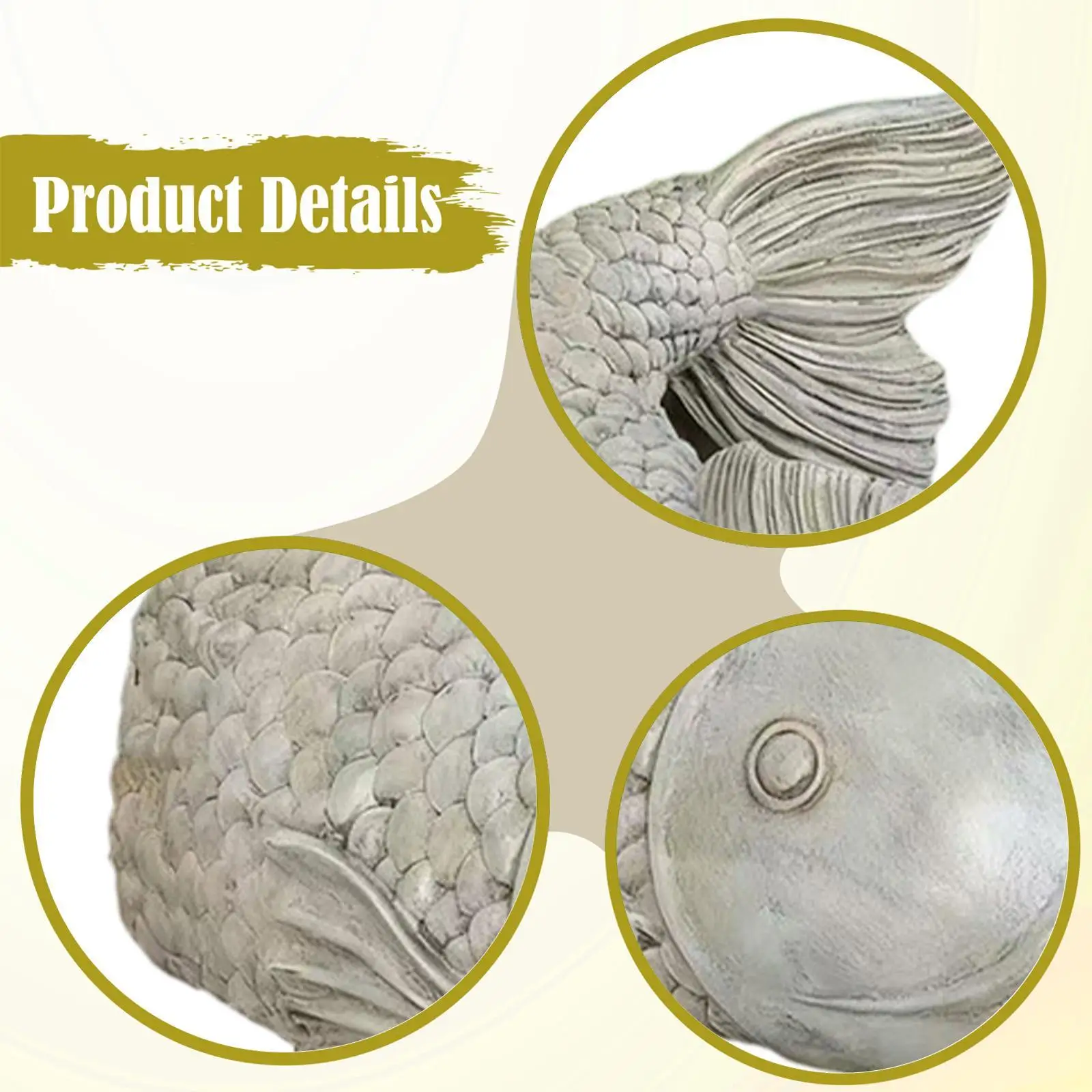 Rain Gutter Diverter Extension Fish Sculpture Easy Install ABS Downspout for Villa Courtyard Landscape