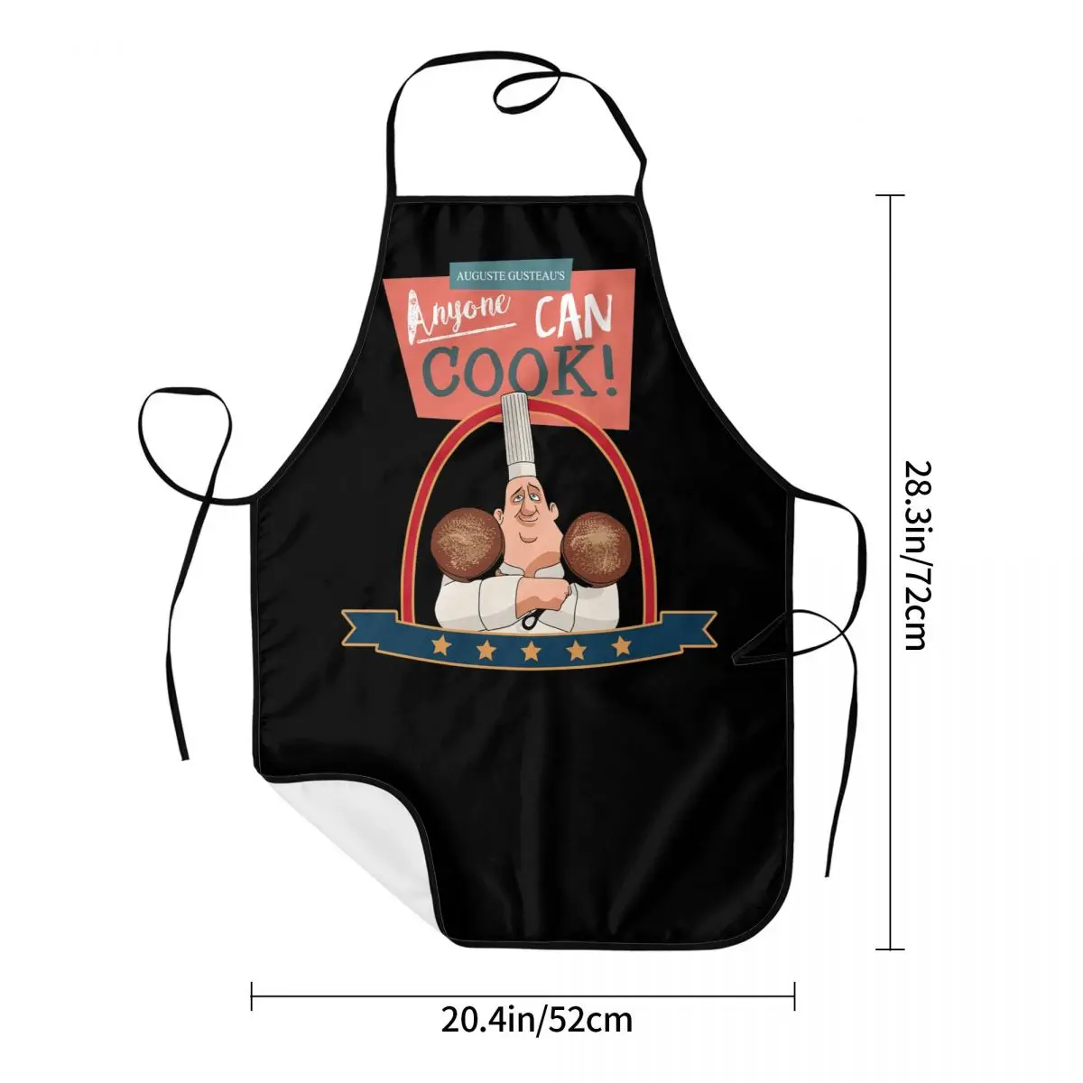 Anyone Can Cook mouse Gusteaus Aprons for Men Women Adult Unisex Kitchen Chef Bib Tablier Cuisine Cooking Baking Gardening