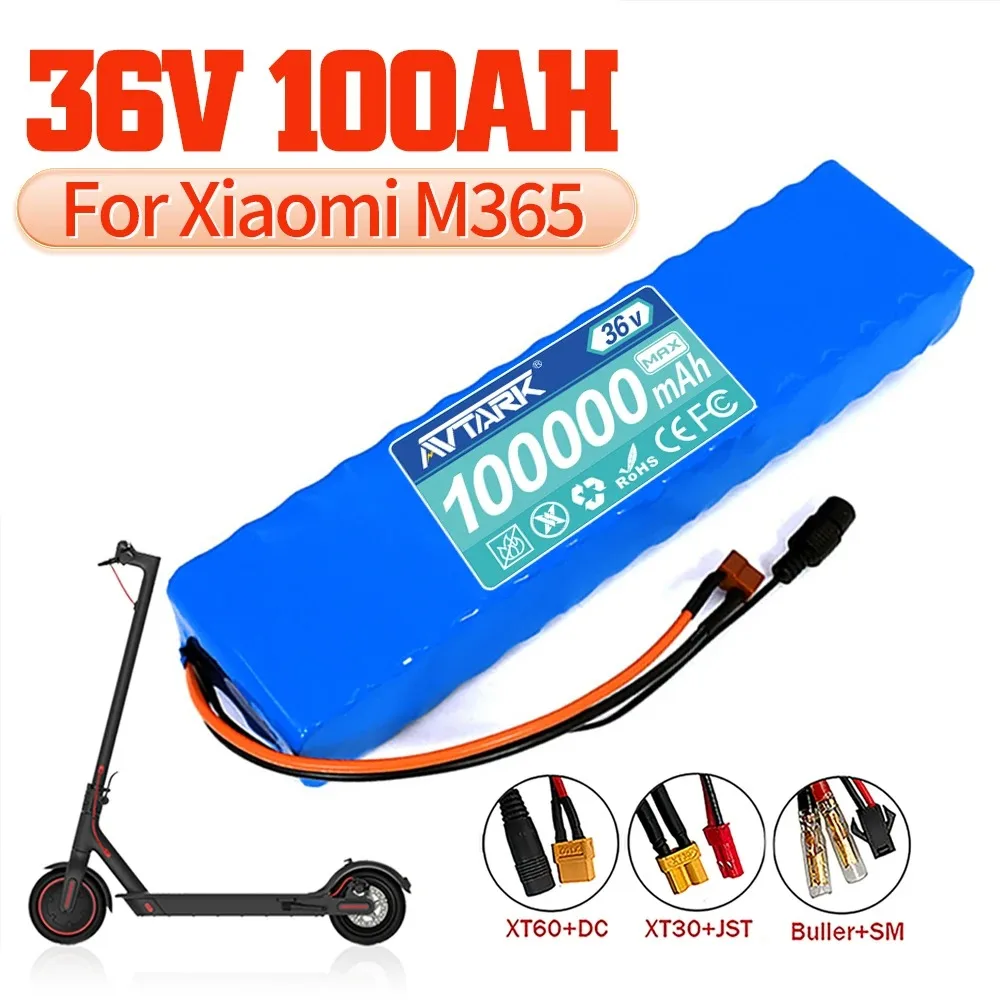 

10S3P 36V 100Ah Ebike Battery Pack 18650 Lithium Ion Battery 500W High Power And Large Capacity 42V Motorcycle Scooter