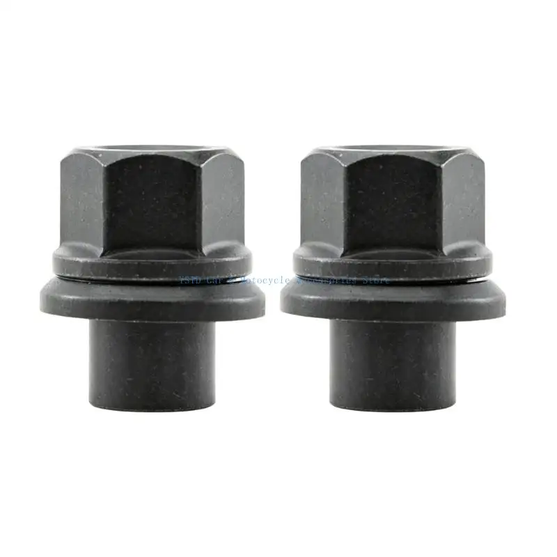 L5BC Black Truck Wheel Service Hardware, Two-Piece Steel Part with 19 mm Lower Section for Repair and Maintenance Tasks