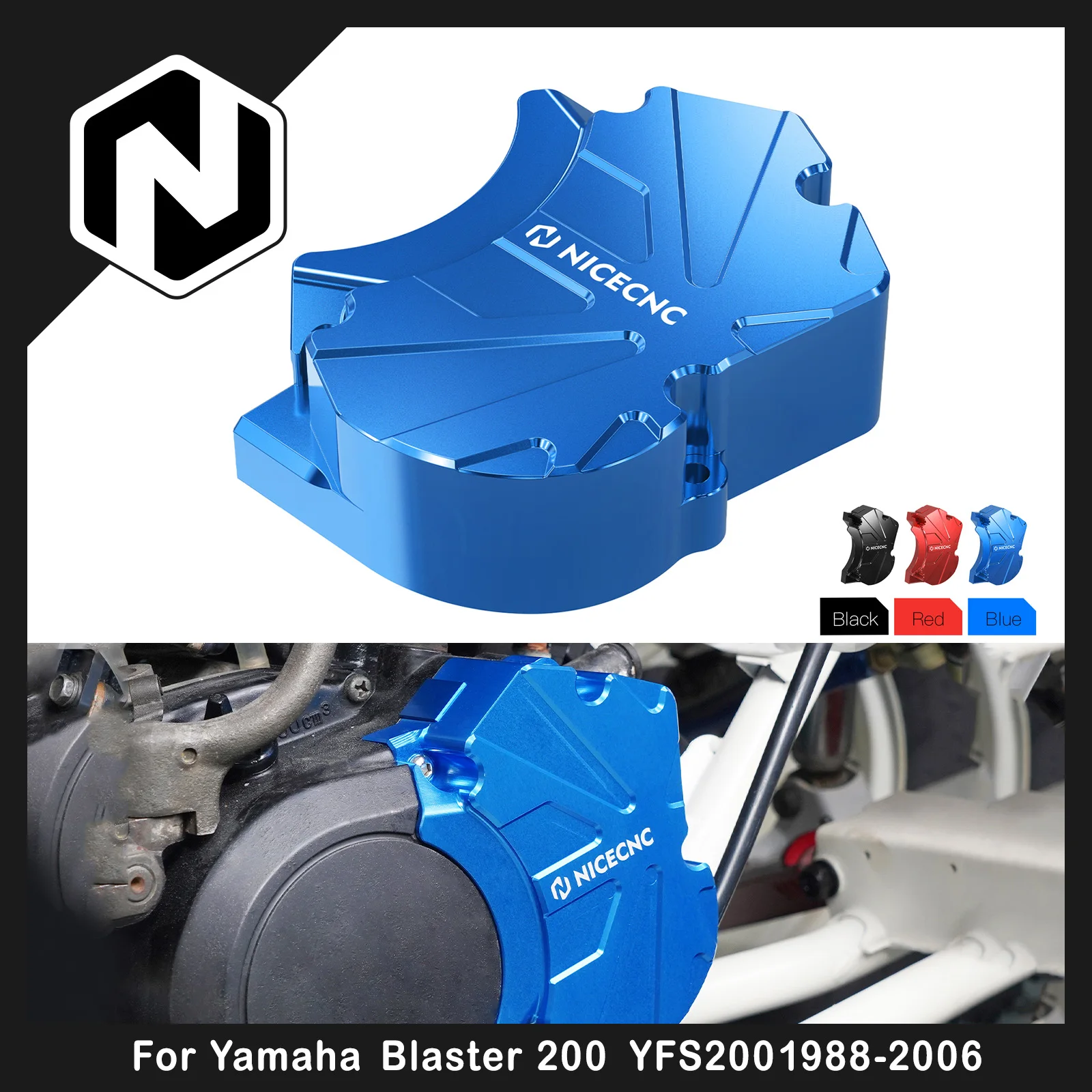 NICECNC For Blaster 200 ATV Oil Pump Cover Cap Protector for Yamaha Blaster 200 YFS200 1988-2006 YFS200SE Special Edition 2006