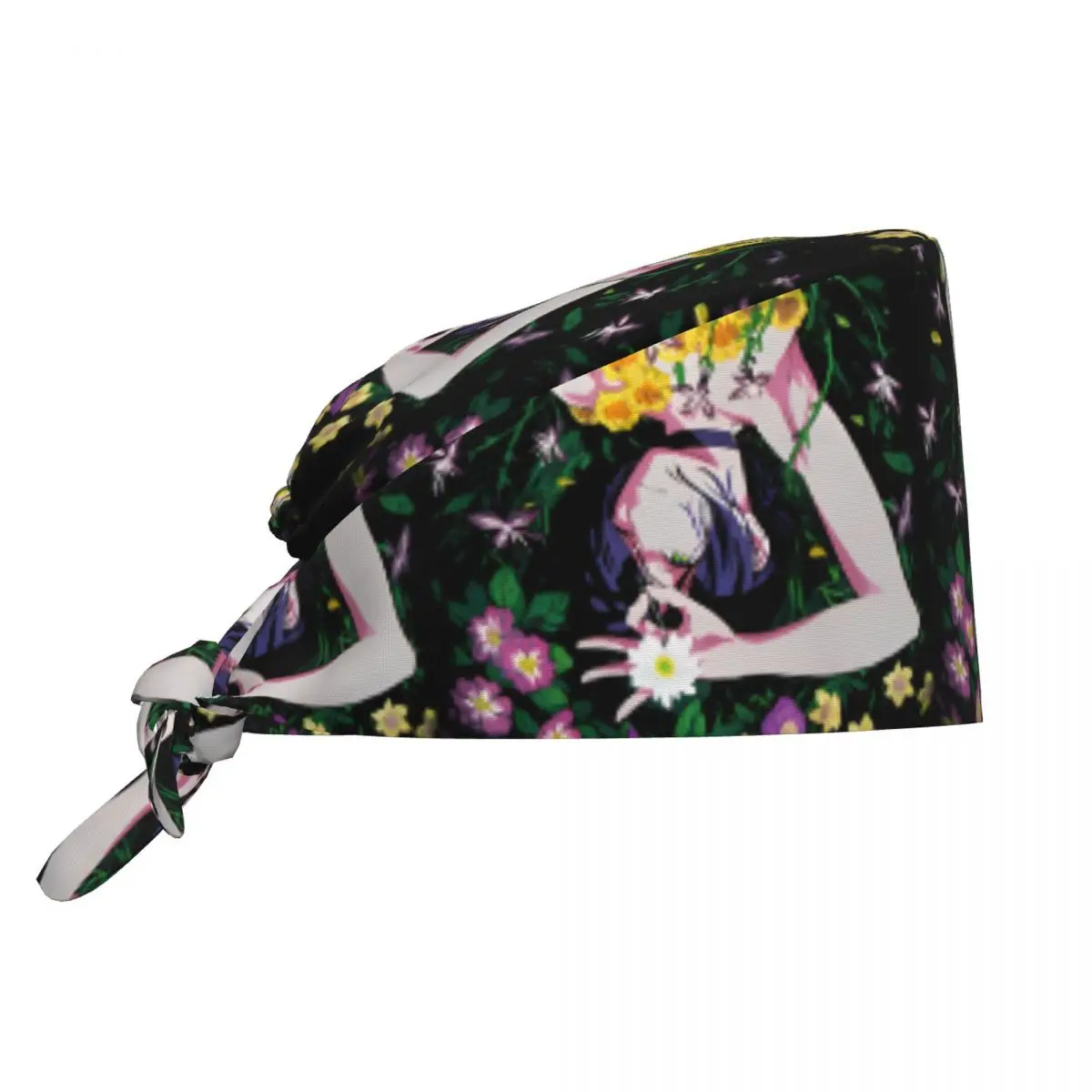 체인소 맨 레제 랩 수술사 수술용 캡 애니메이션 만화 애완동물 미용 간호 작업용 캡 모자 빈티지 유니섹스 스타일 스크럽 캡