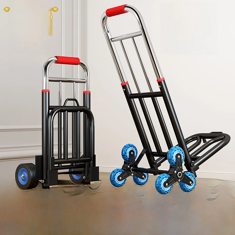 portable-hand-pulled-shopping-cart-vegetable-market-buying-goods-luggage-small-pull-rod-car-sturdy-stainless-steel-material