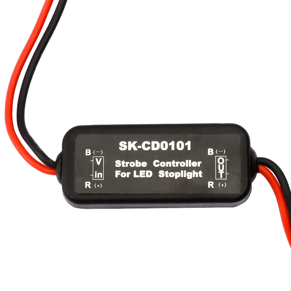 Flash Strobe Controller Flasher Module For Car LED Brake Stop Light Lamp CD0102 CD0101 CD0100 12V/24V Short Circuit Protection