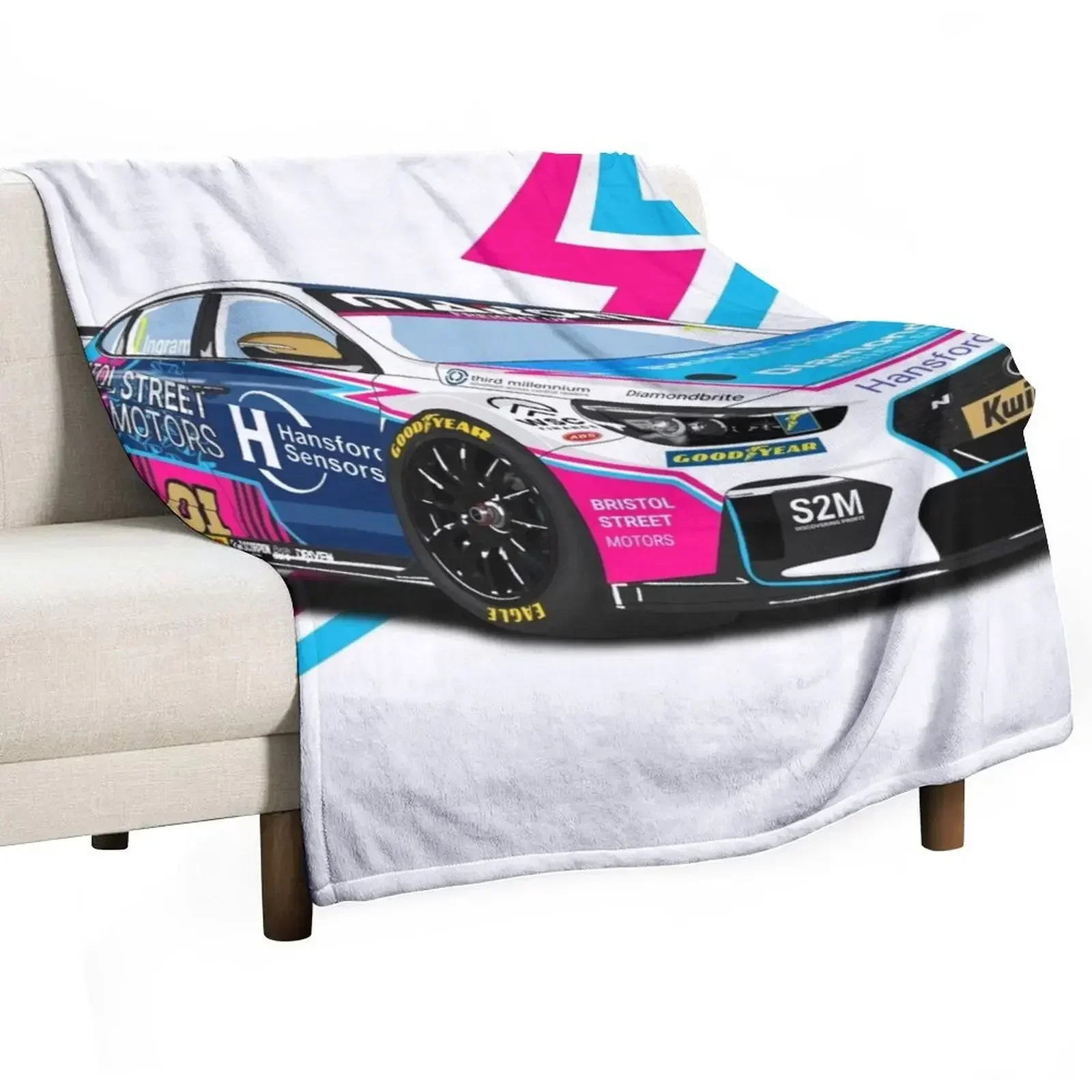 

The 2022 BTCC Champ Throw Blanket blankets and throws Summer Beddings Comforter Blankets