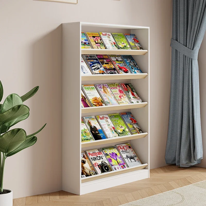 Book color page display rack Brochure Information display rack Floor newspaper shelf