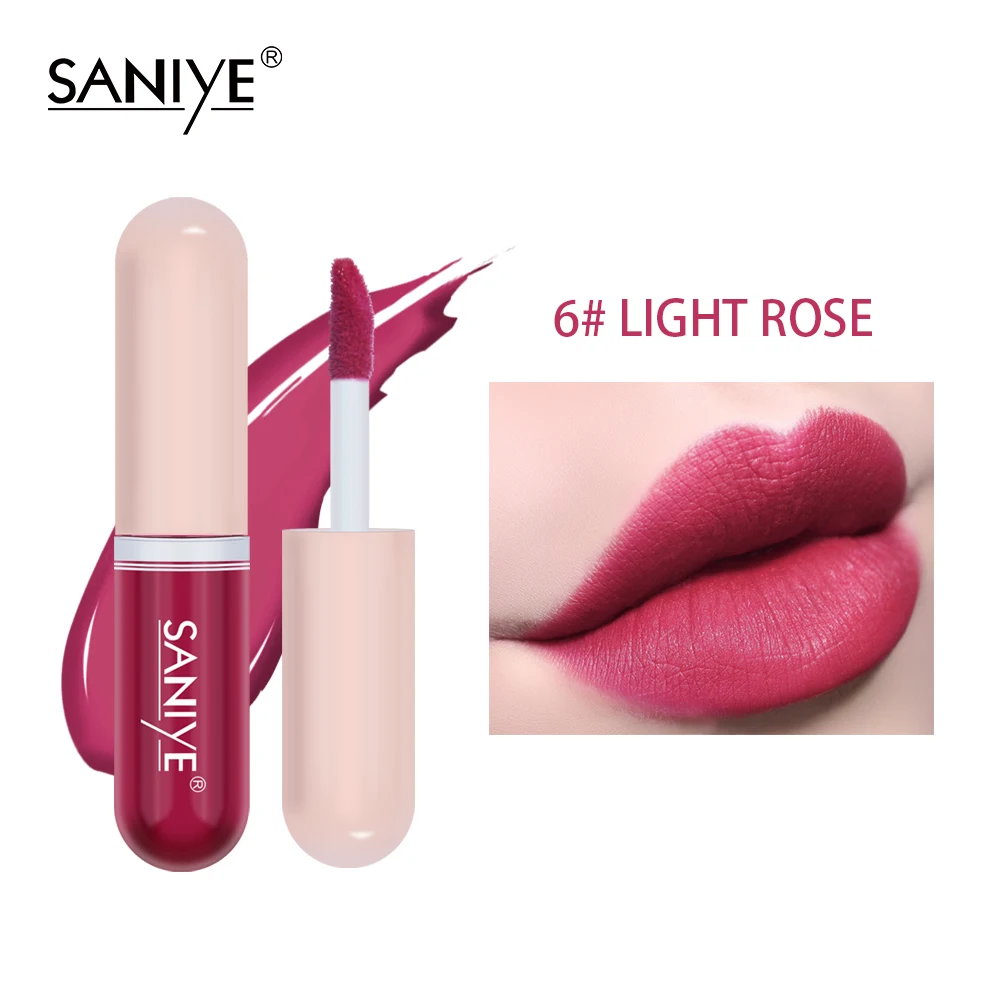 Long-lasting Velvety Finish Liquid Lip Tint Non-sticky Matte Lipstick Long-lasting Vegan-friendly Beauty Must-have Lip Gloss