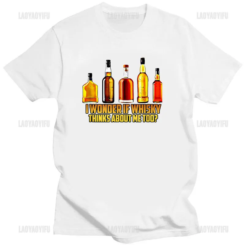 Tshirt Vintage Malt Whiskey T Shirt Boy Pure  Whisky T-shirt Alcoholic Lover Tees Short Sleeved Casual Clothing Gift Idea