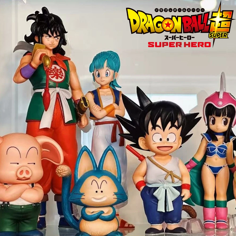 Figura de Anime Dragon Ball de 9-20 cm, Super Son Goku/Krillin/Bulma, Figura de Acción Kawaii, Modelo de PVC, Colección, Decoración, Muñeca, Juguete, Regalos