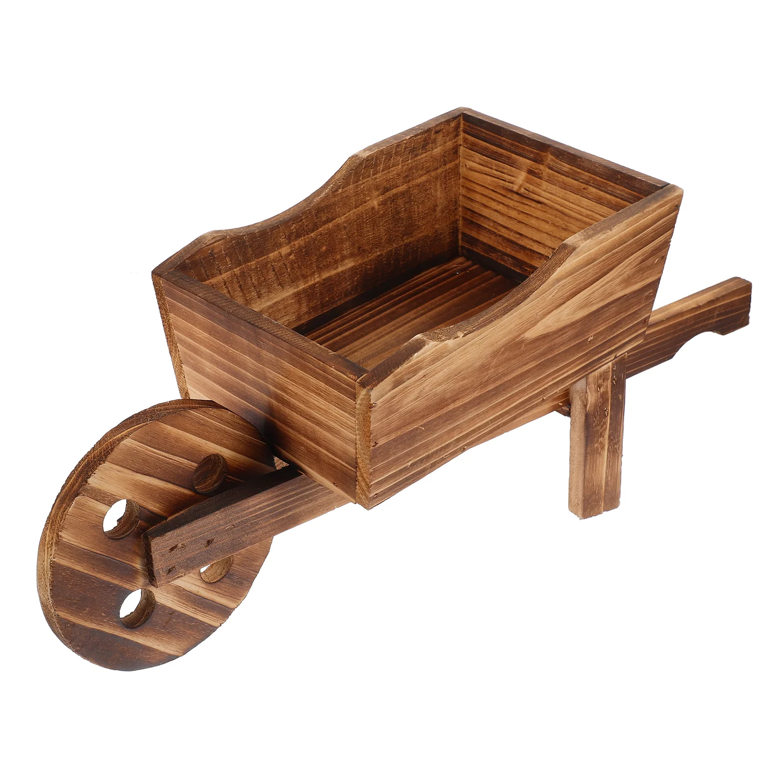 

Cart Outdoor Planter Wooden Flowerpot Succulent Plants Ornamental Wheelbarrow Child