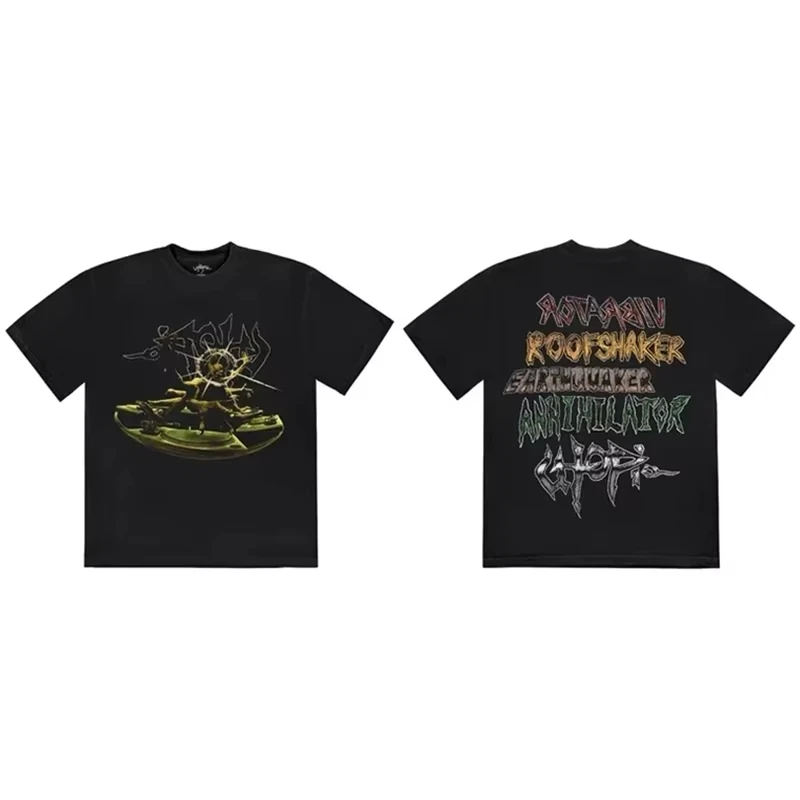 2026 new CACTUS JACK Short Sleeve T-shirt Men Women Loose Casual Crewneck Top Tees UTOPIA T Shirt