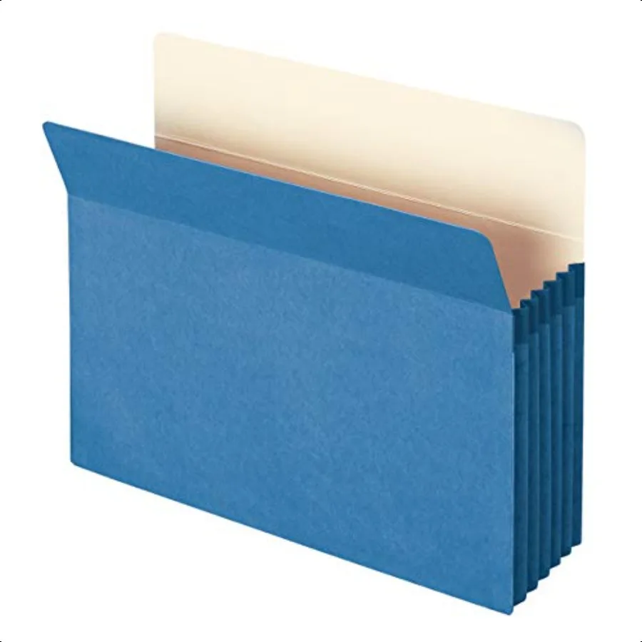 

File Pocket Straigut Tab 51 4 Expansion Letter Size Blue 10 per Box 73235