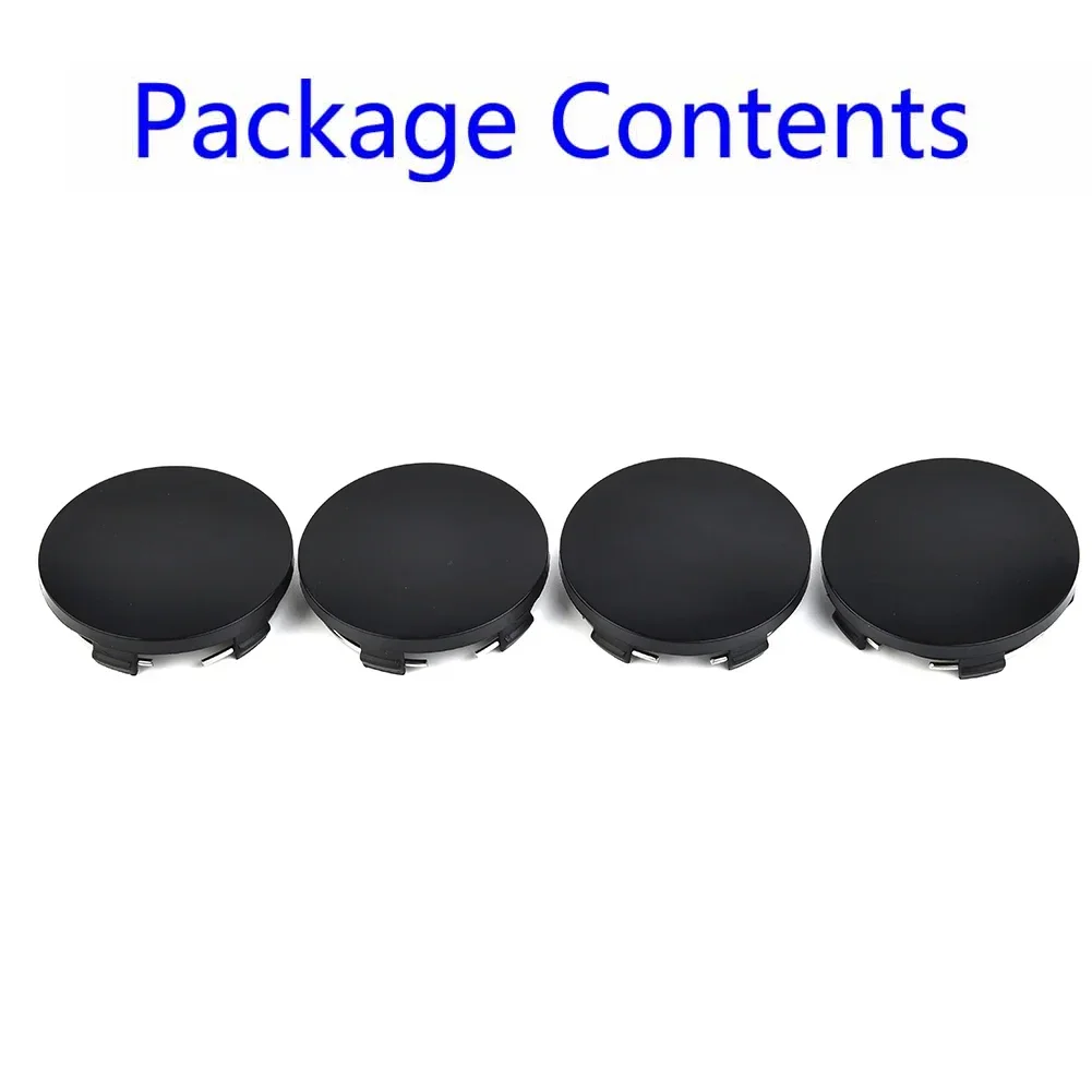 Wheel Hub Center Cap Cover High Quality 4x 60mm Universal14.5mm Height ABS Accessories Black Silver Car Vehicle