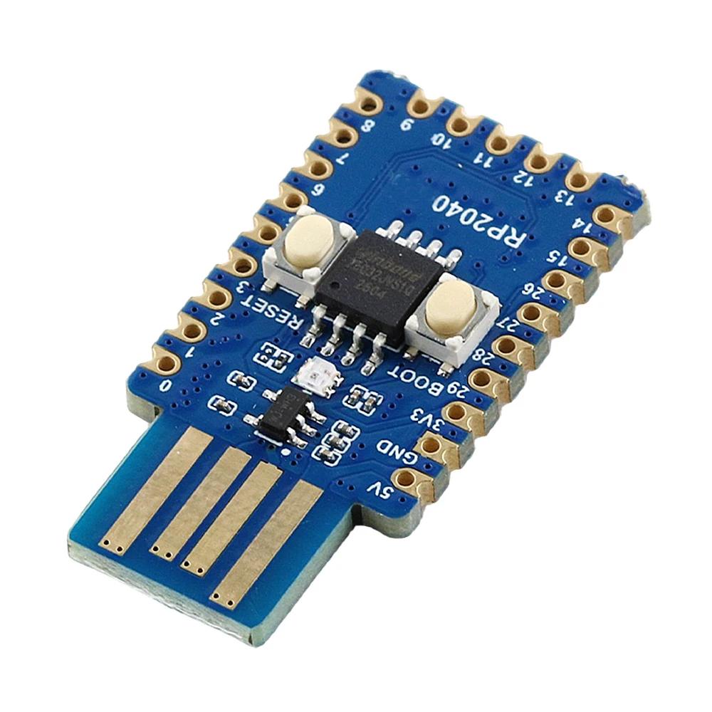 RP2040 Microcontroller Development Board for Raspberry Pi RP2040-One Dual-Core Processor Python/C Mainboard USB Type-A Interface