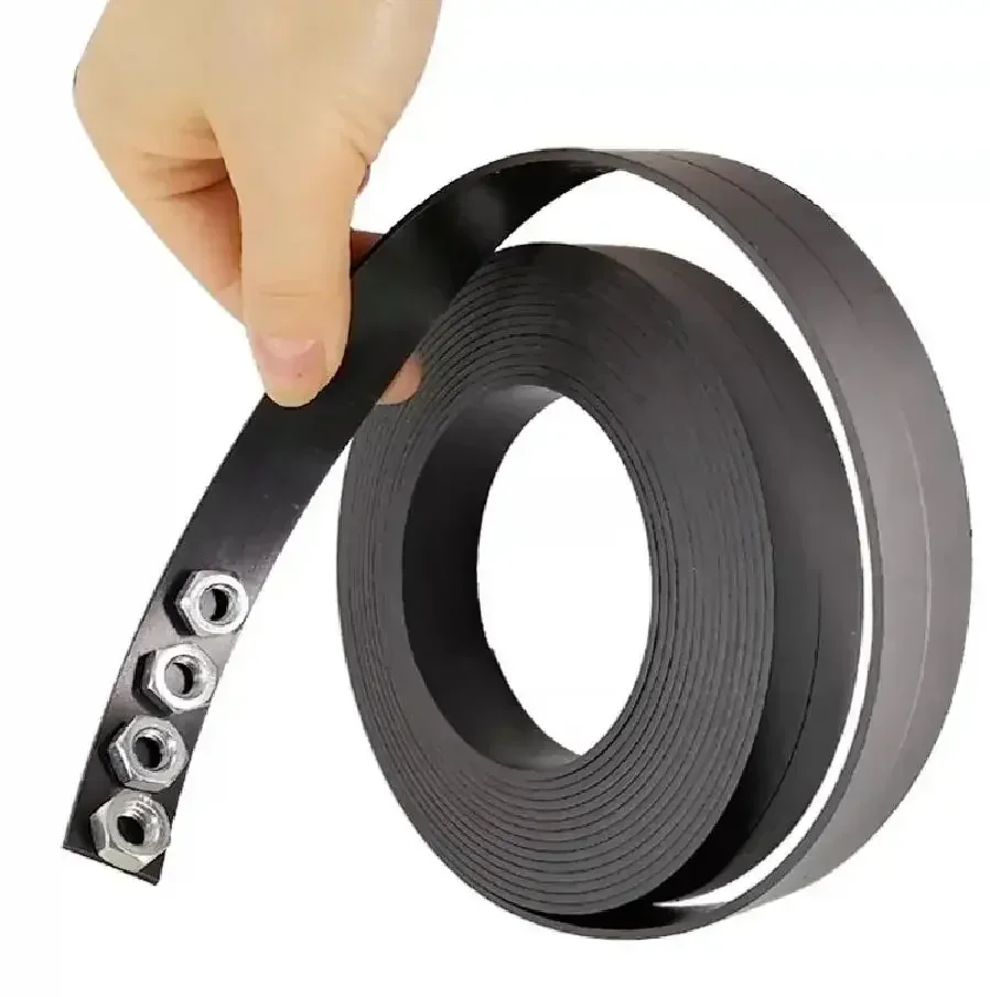 10 เมตร/ล็อตยางแม่เหล็ก 10*2 15*2 20*2 25*2 มม.30x1.5 ยืดหยุ่นแถบแม่เหล็กเทป