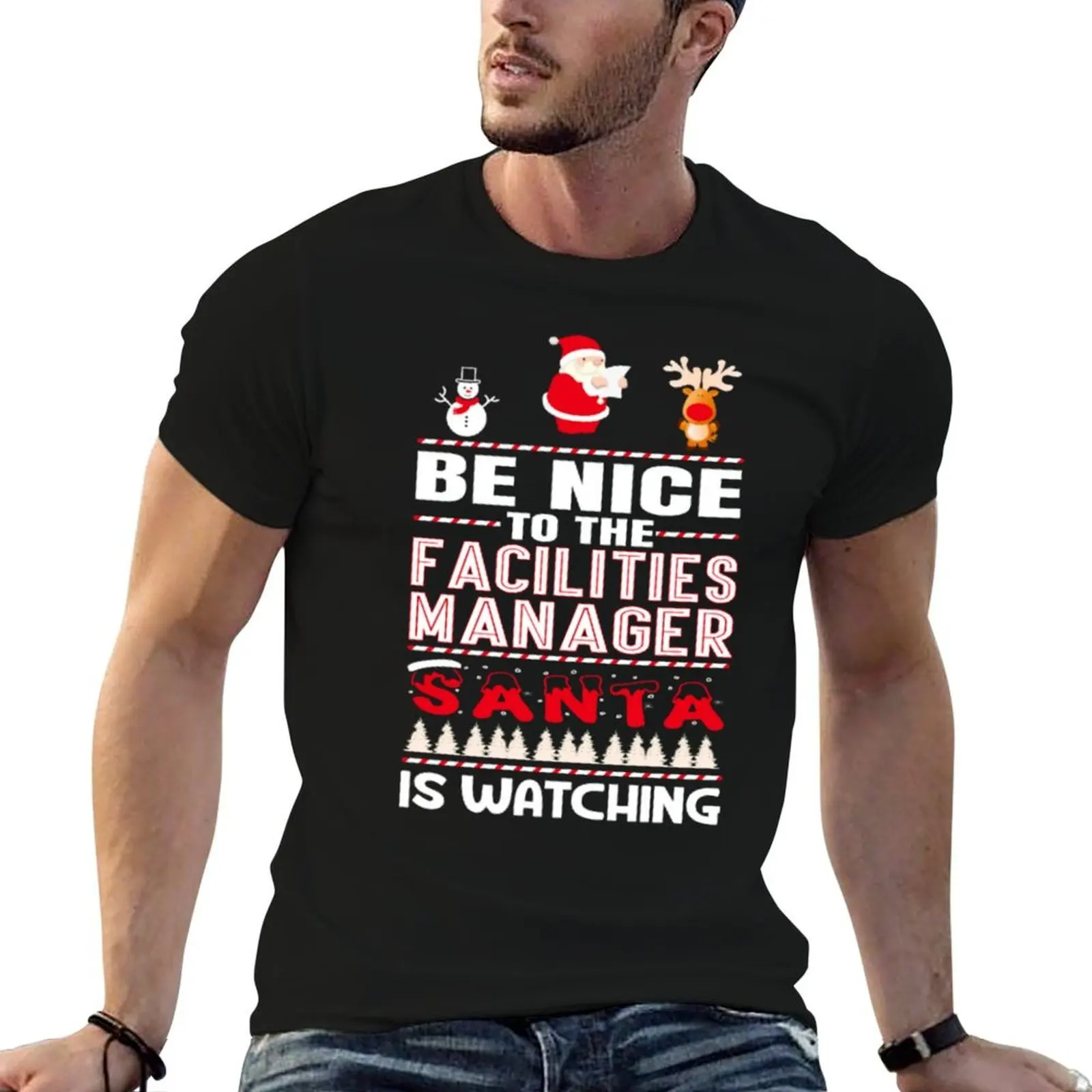 Be Nice To The Facilities Manager T-Shirt t shirt man cotton graphic t shirts for man T-Shirt