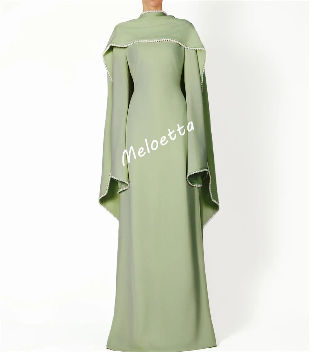 Personalizado glitter beading mangas compridas a linha vestidos longos vestidos de noite femininos sob medida ocasião baile de formatura elegante vestido de festa