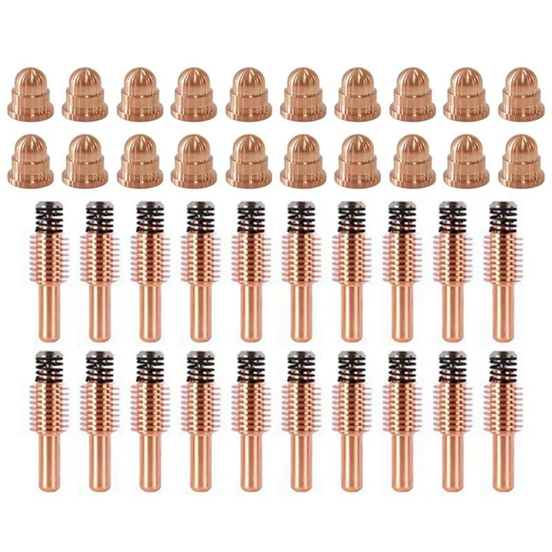 

20Pcs 220930 Nozzle And 20Pcs 220842 Electrode Fit 45XP/65/85/105 Cutting Torch Plasma Consumables