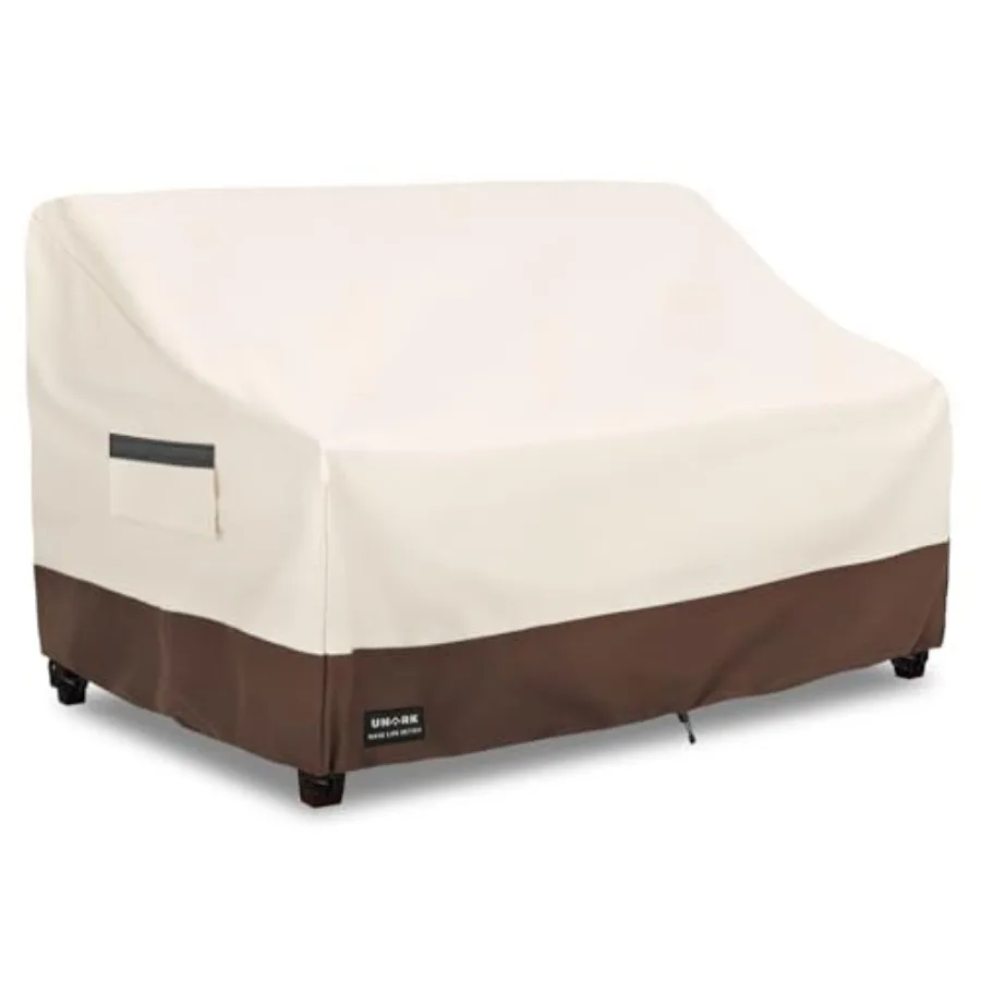 

Outdoor 3-Seater Sofa Cover Heavy Duty Patio Furniture Covers Waterproof 76W x 33D x 32H Inch Patio Couch Cover Waterproof Couc