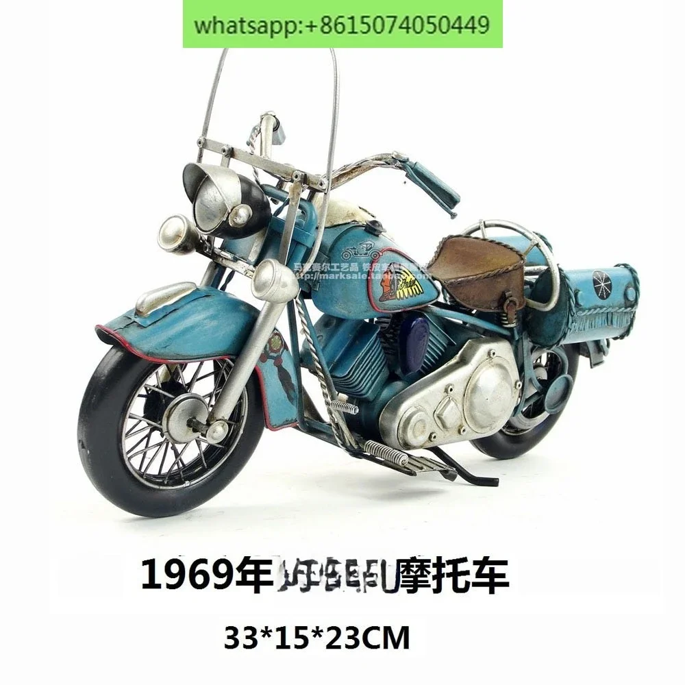

Handmade retro motorcycle ornaments, wrought iron crafts, decorations, motorcycle models, birthday gifts