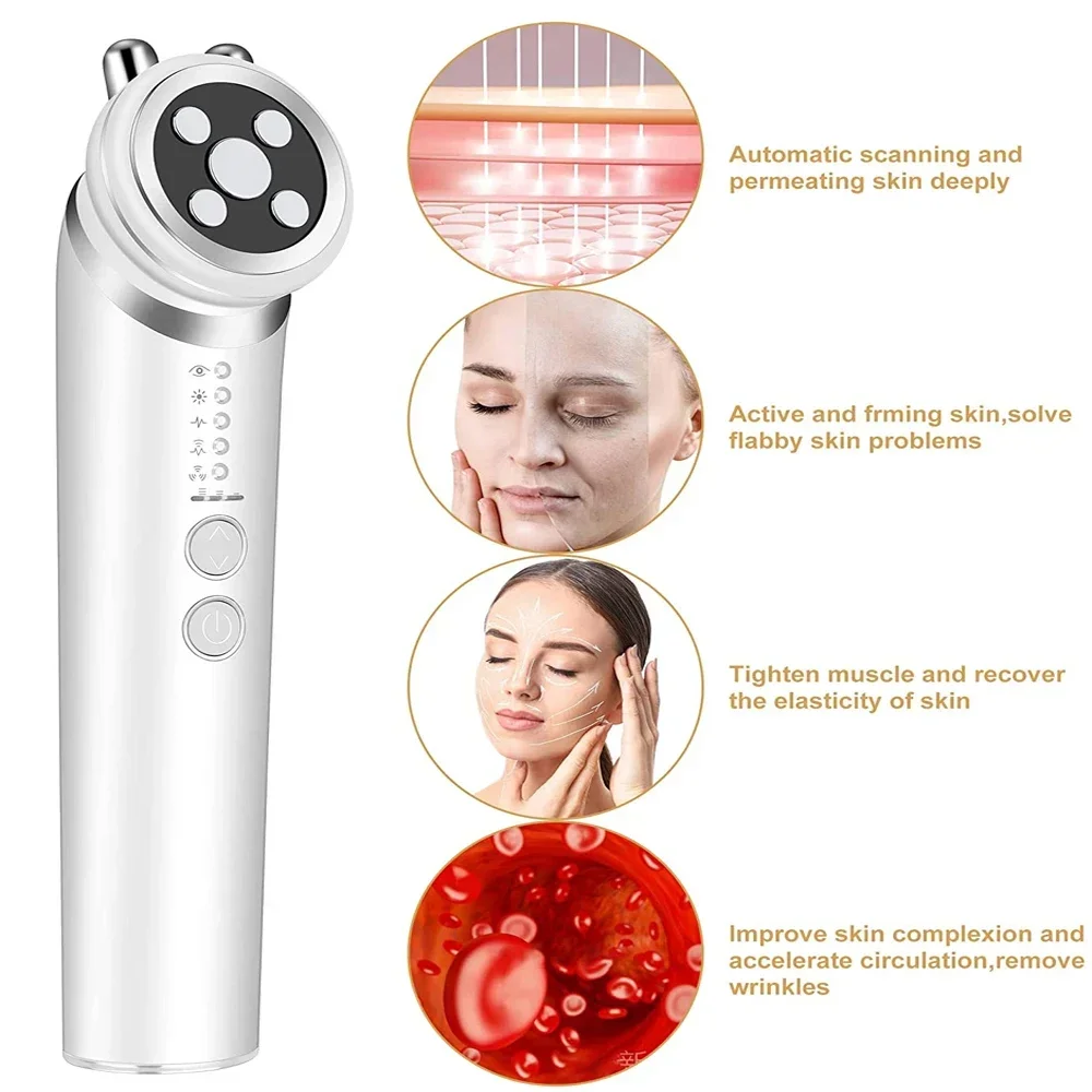 EMS RF Face Lift Pele Apertando Máquina, Anti Aging Beleza Dispositivos, Remoção De Rugas, Massageador Facial Do Olho, Ferramentas De Cuidados Com A Pele