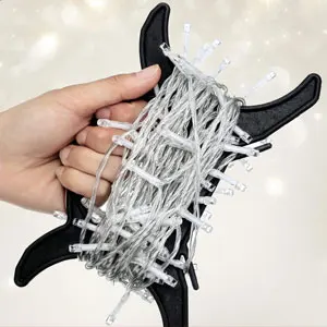 

1/2pcs Space-Saving String Light Winder – Durable Reusable Organizer with Hanging Hook, Free Storage Holder for Christmas Lights