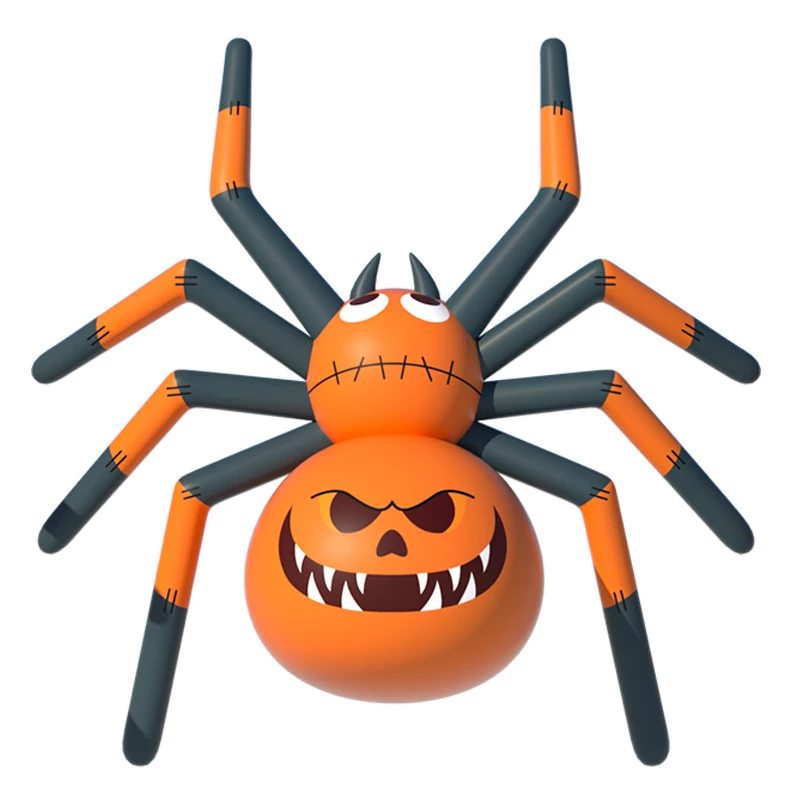 Calabaza inflable de Halloween, nuevo diseño, calabaza hermética personalizada, calabaza nueva, araña inflable de dibujos animados de Halloween