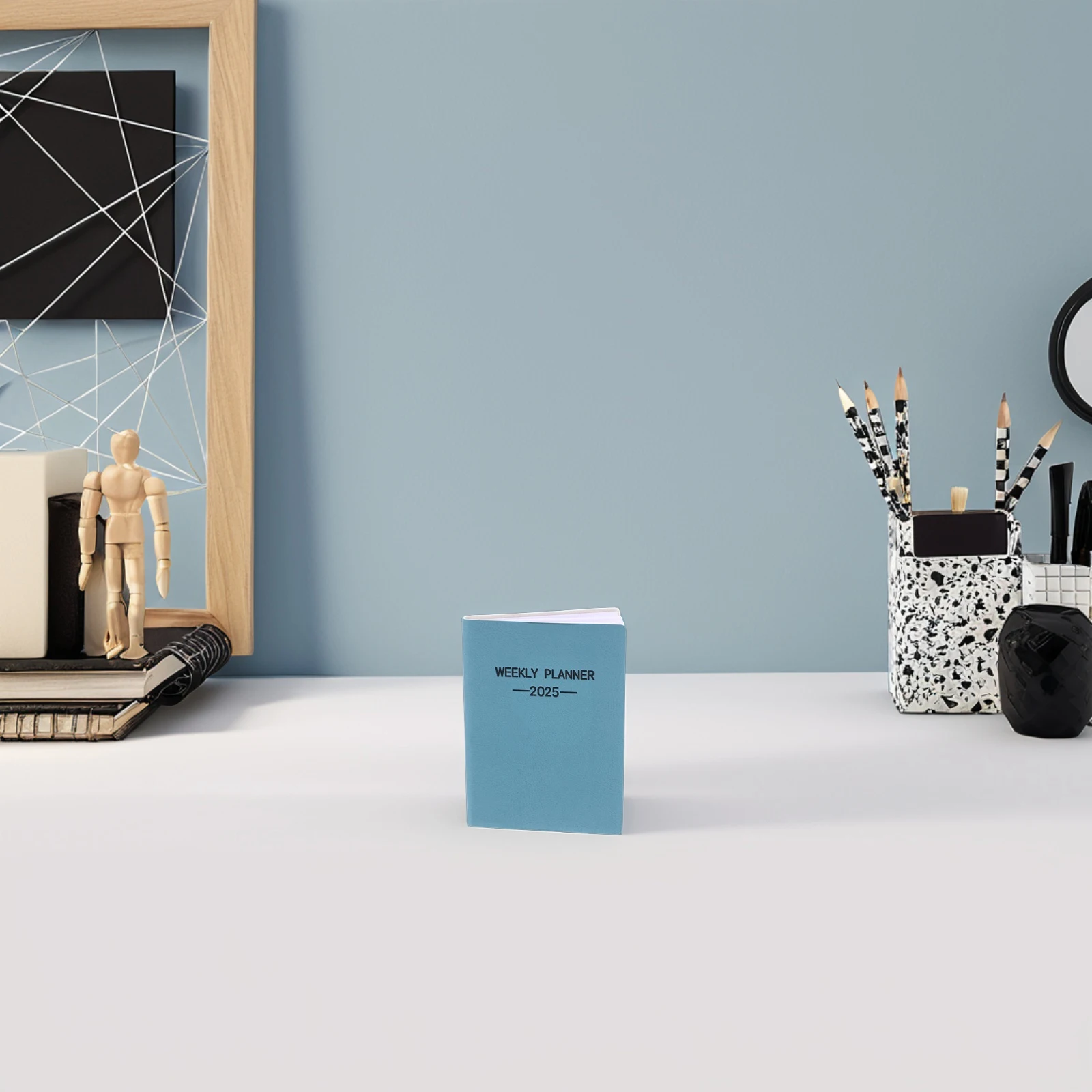 

Weekly Monthly Planner 2025 Thick Paper Office Home Supplies Small Calendar Book binding monthly overview