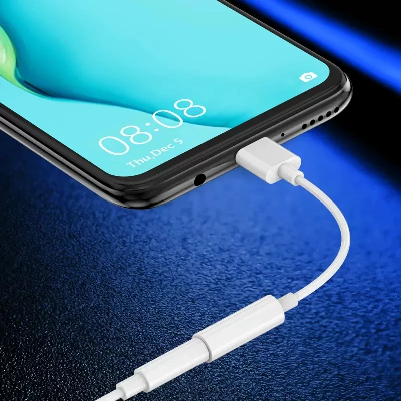 Type-C to 3.5mm Earphone Audio Cable Adapter for Samsung Xiaomi Redmi Honor OPPO VIVO Realme iQOO Piexl Digital Signal Converter