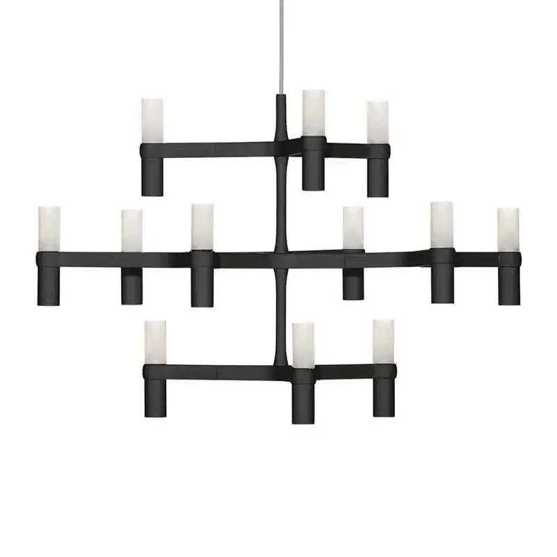 Post Modern Chandeliers Crown MAJOR Design Duplex Villa Restaurant Lighting Black/White/Chrome/Gold 12 heads 30 headsBranch Lamp