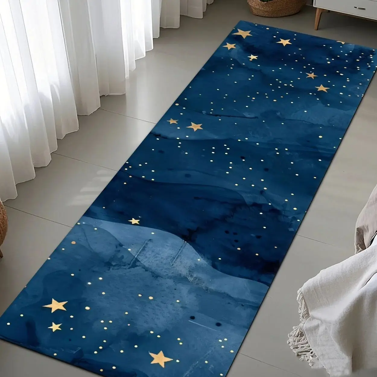 VIKAMA Non-slip Boho Checkered Runner Rug Stone Color Soft for Hallway Kitchen Bedroom Decor