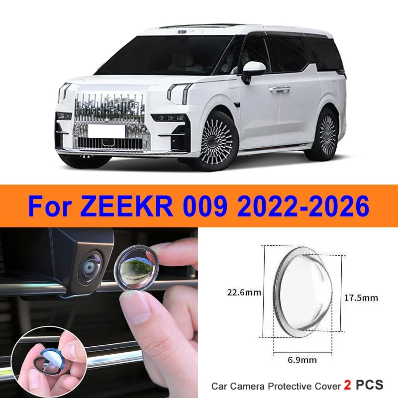 

360 Reverse Image Car Camera Cover Anti-Scratch PC Lens Protector Stickers For ZEEKR 009 2022-2026 2Pcs