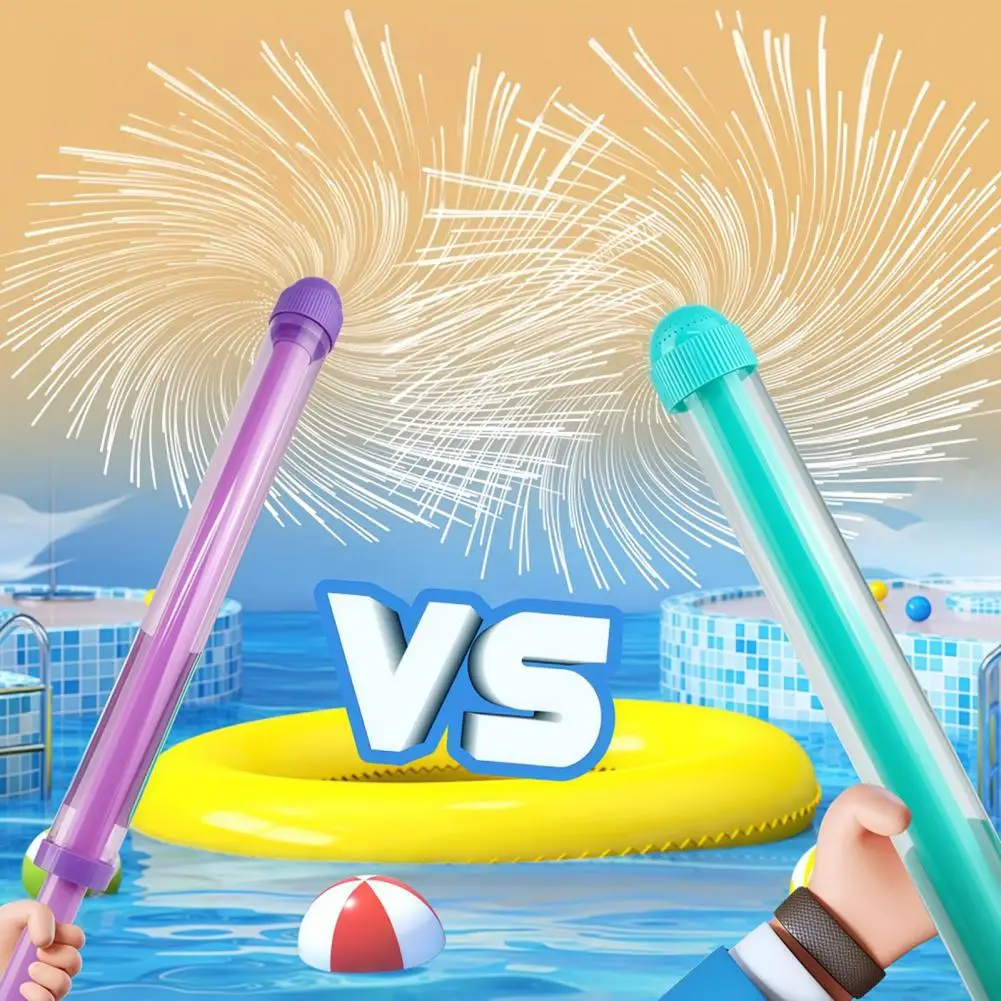 Fun Gift Water Gun Pull-Type Water Shooter Sparklers Spray High-Capacity Outdoor Squirter Handheld Splash Toy for Boys Girls
