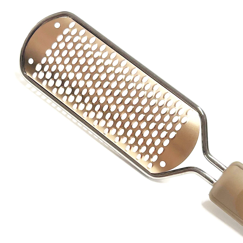 Professional Pedicure Foot File Colossal Stainless Steel Detachable Foot Scrubber Hard Skin Removers Pedicure Rasp for Wet & Dry