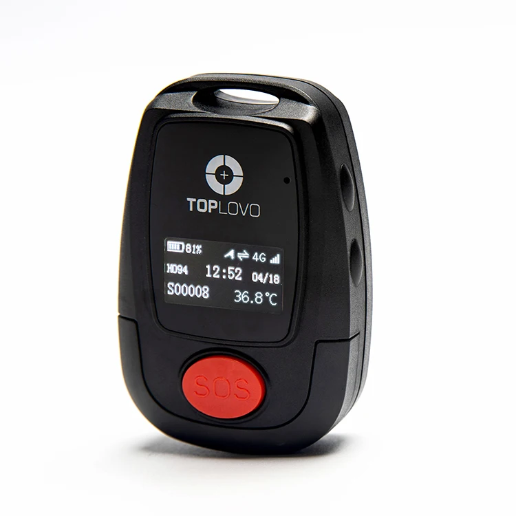 Mobile Activity GPS Tracker IP67 2 Way Voice Smart Bracelet Heart Rate Pedometer Alarm with Screen