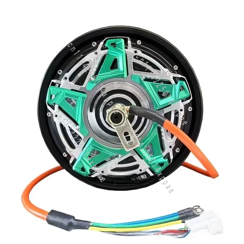 48V-96V Brushless Electric Motorcycle Scooter Replacement Engine Part 10 Inch 3000W 50H Energy Saving Hub Motor