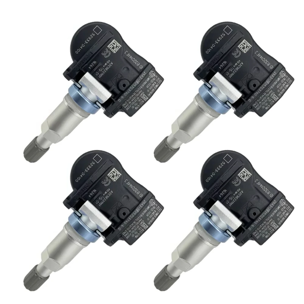 

​4PCS Tire Pressure Monitoring Sensor TPMS 52933-D4100 52933-F2000 Fit For Hyundai Avante KIA Niro 52933D4100 52933D2100 433MHZ