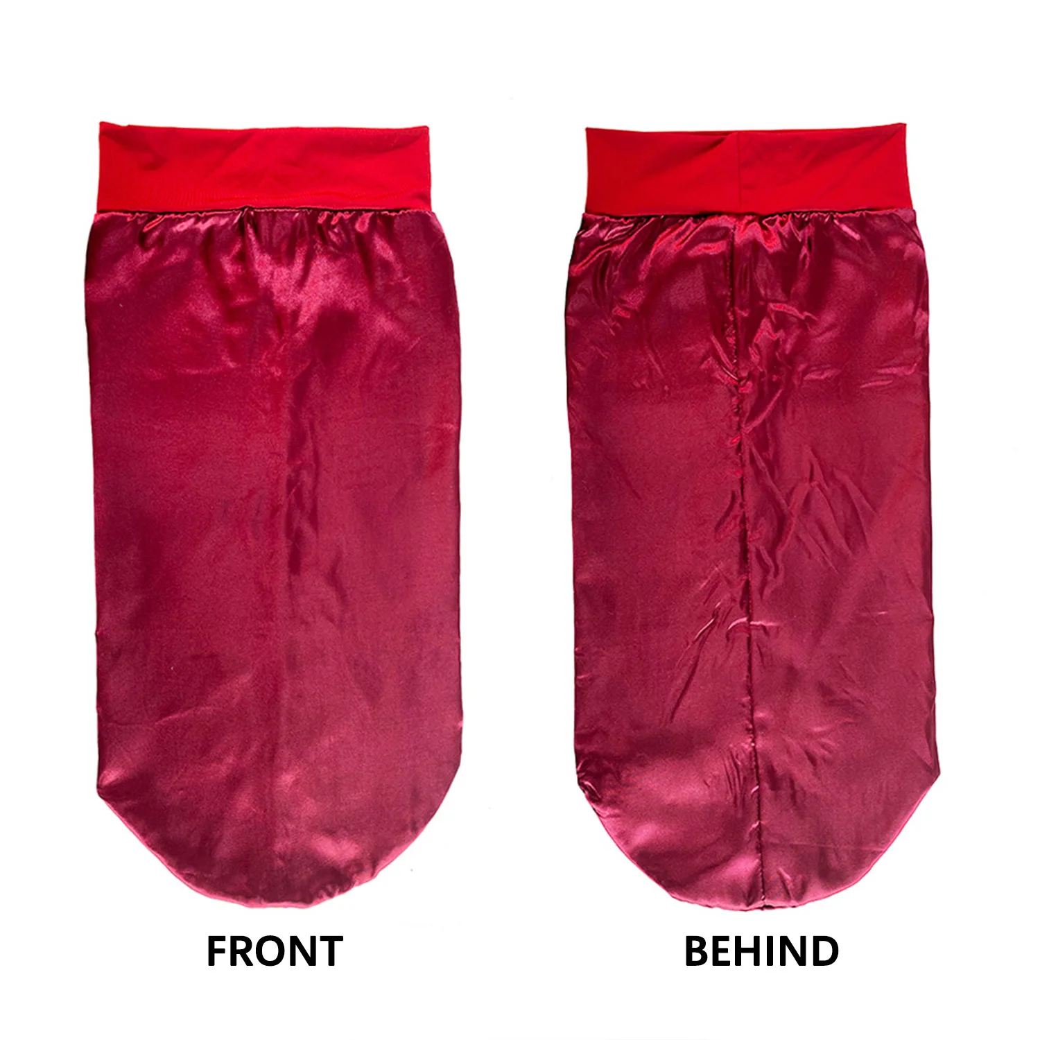 Neue Lange Satin Motorhaube Schlaf Kappe Frauen Seidige Schlaf Kappe Mit Breiten Gummiband Haarpflege Turban Zöpfe Lockiges Haar Natürliche Haar – Detail 6