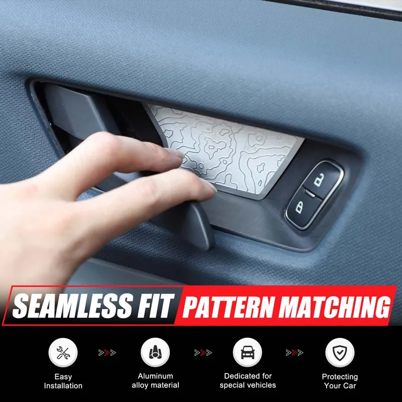 

For Ford Maverick 2022-2024 Stainless steel Anti-scratch Interior Door Handle Cover Trim Stickers Sport car Interior accessories