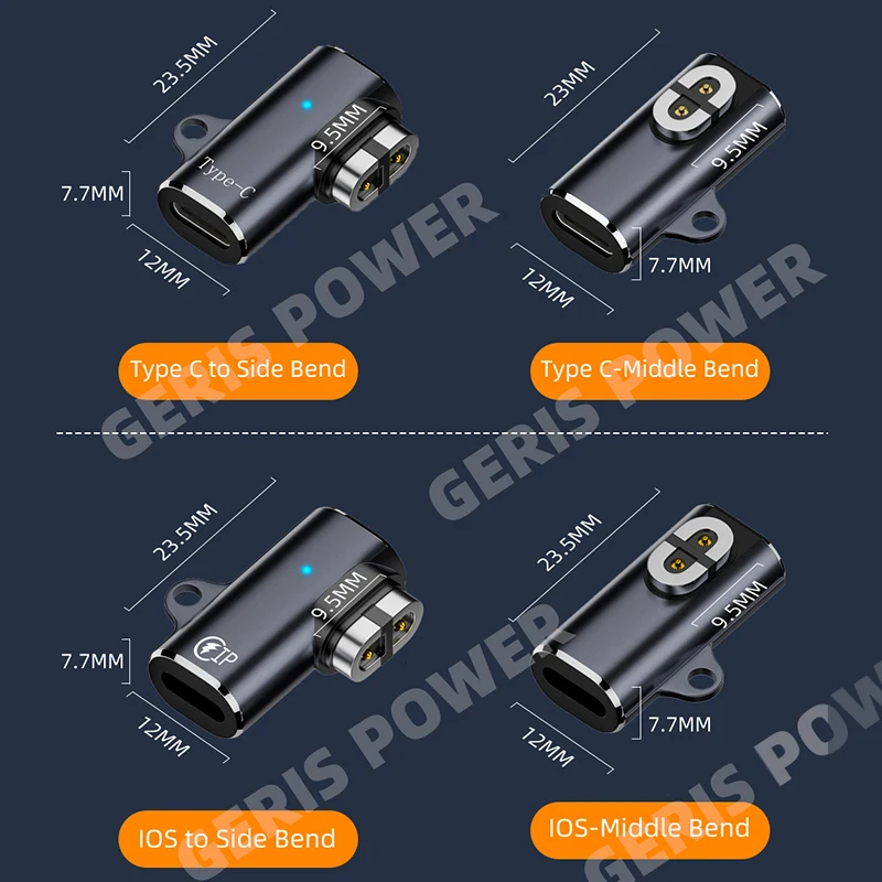 USB C/for iOS to Magnetic Adapter Connector 90 Degree Bone Conduction Headphone Charger Converte for Shokz AS800/S803/S810/AS700 image 6