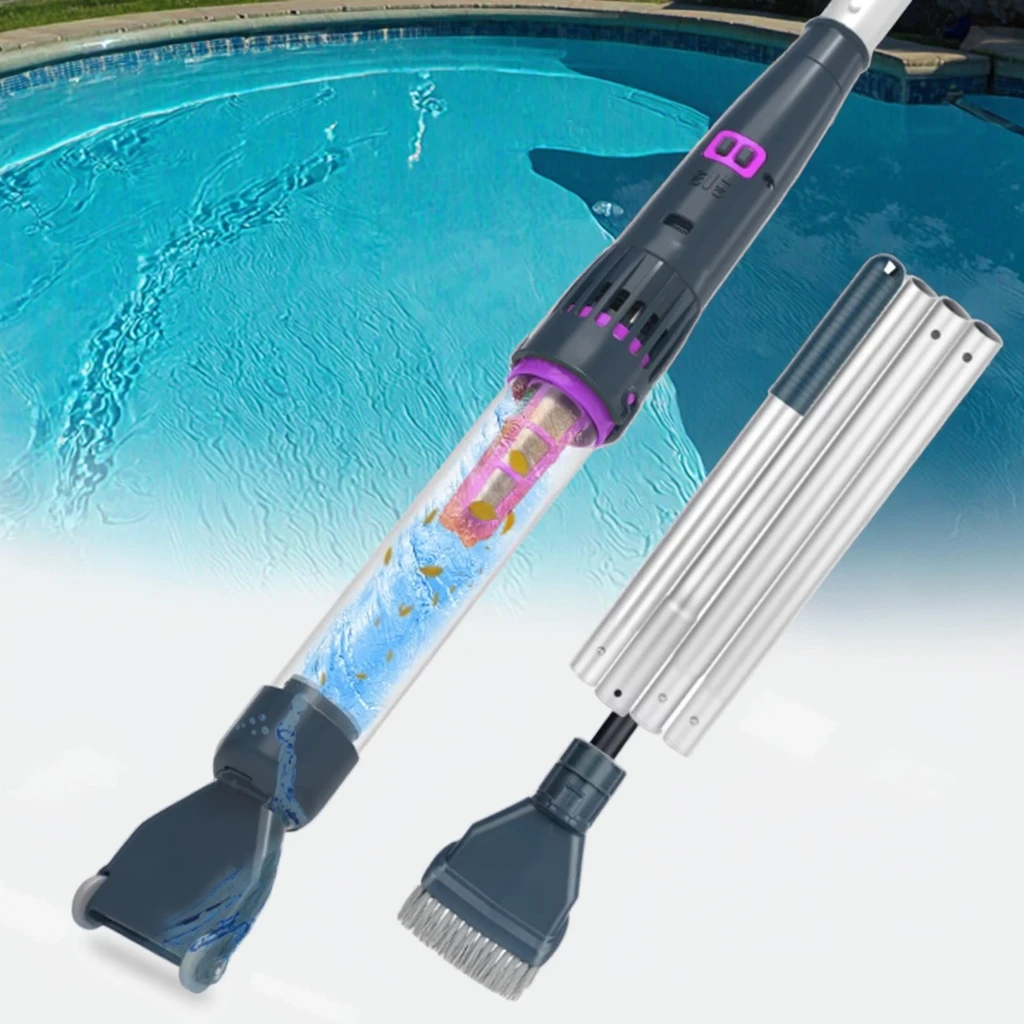 

Deluxe Cordless PVC Handheld Pool Vacuum Cleaner Rechargeable Ground Pools Leaf Vacuum Battery Portable Swimming Pool Suction