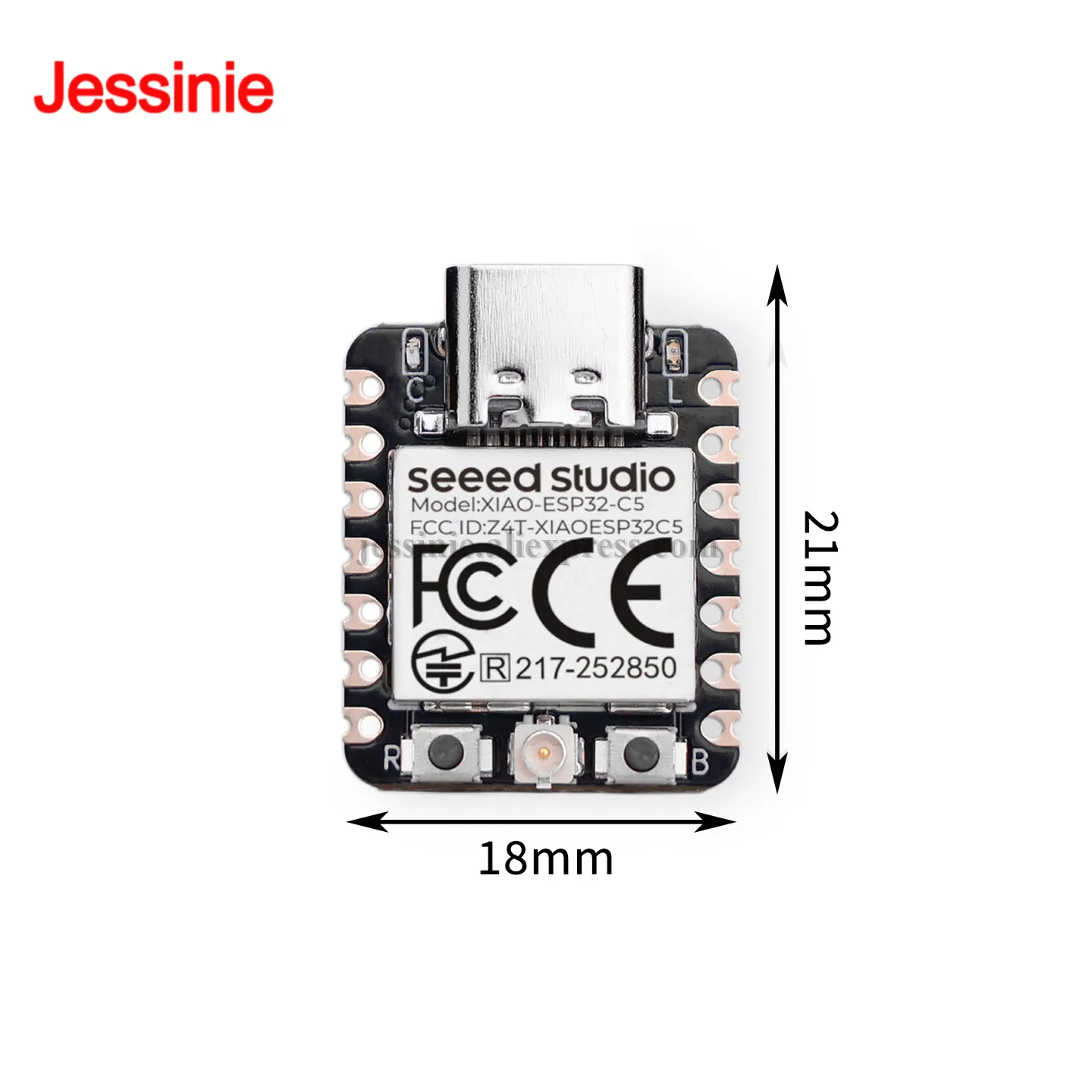 10 Peças/1 Peça Seeed Studio XIAO ESP32-C5 ESP32C5 2.4G/5GHz Wi-Fi 6 Bluetooth-compatível BLE 5.0 Zigbee Thread Módulo de Placa de Desenvolvimento