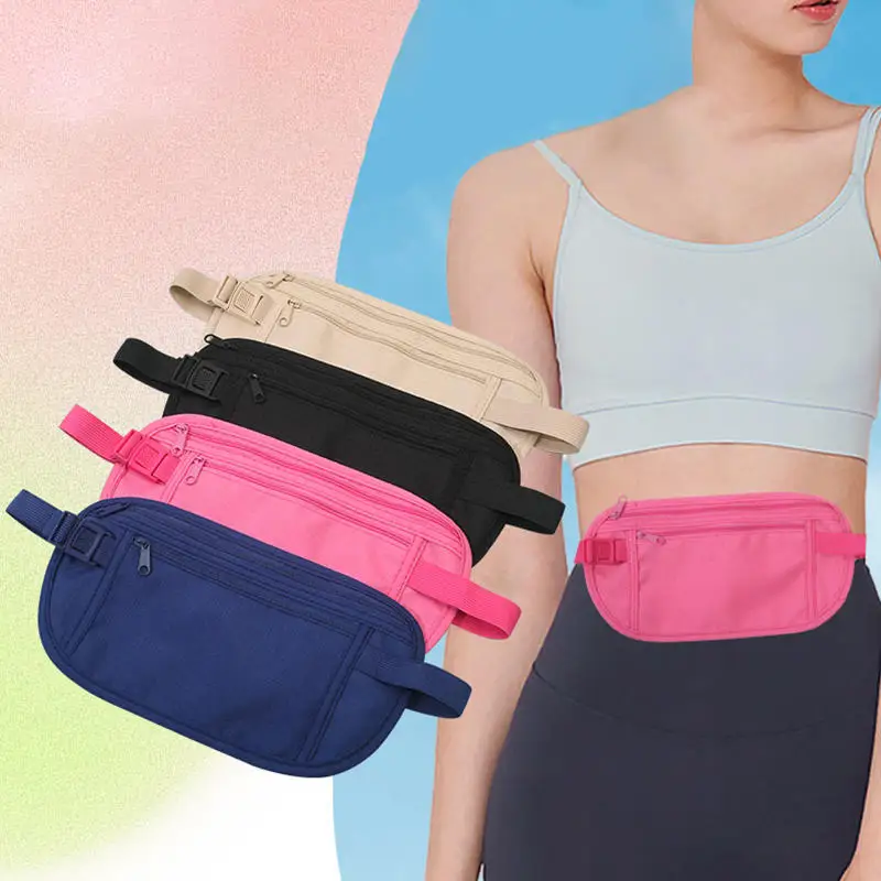 

Travel Waist Packs Pouch For Passport Money Hidden Security Wallet Men Women Sport Running Bag Chest Pack Money Fanny Pack